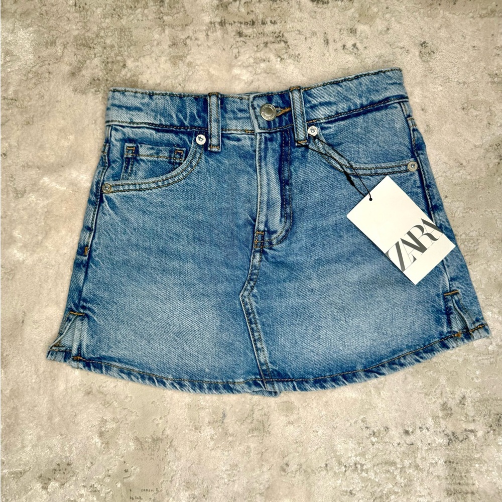Bnwt ZARA size 4T denim skirt